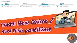 How To Create New Drive In PC | How To Create Hard Drive Partition in Windows 10 and Windows 11