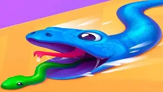 Snake Run Race 3D Running Game - Gameplay Walkthrough Part 1 Levels 1-20