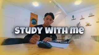 Study With Me at Cafe + music | Ado TL | Indonesia