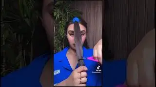 Easy way to cut layers # layershaircut #haircut #cutmyhair #layershijabstyle