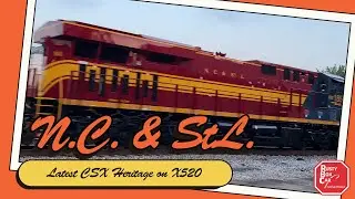 CSX Manifest Train X520 With Heritage Locomotive 1851 NC&StL in Athens Alabama 9/23/24