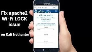 Fix apache2 wifi-Lock issue on Kali Nethunter