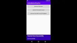 Android BottomSheet Example in Kotlin