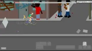 Level Ghetto Dunk - Happy Wheels Game - Level Walkthrough