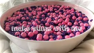 making slime | asmr & relaxing music ♡