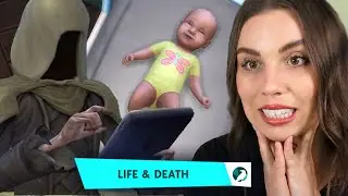We had a baby with the Grim Reaper! | The Sims 4 Life and Death Livestream (part 6)