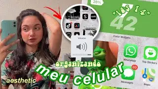 PERSONALIZANDO MEU IOS 14🤍 | ~IPhone 11~📱🦖