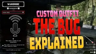 Red Dead Redemption 2: Custom Outfit Bug (Unable to save custom outfits) explained.