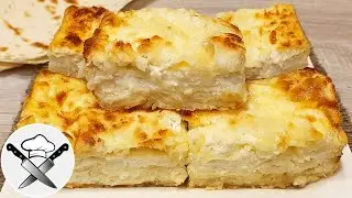 Lazy ACHMA made with lavash and cheese. Simple and delicious!