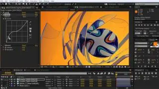 49. Видеотуториал по Cinema 4d & After Effects:  Разбор проекта с мячом HD