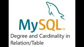 Degree and Cardinality of Relation