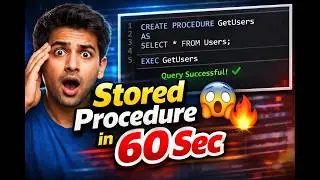 How to Write Your First Stored Procedure 🔥 | SQL Step-by-Step Guide | SQL Journey 