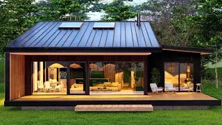 Inside Rustic Country House Surrounded By Nature Landscape (House tour)
