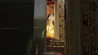 พระพุทธรูปโบราณ 2 องค์ ในพระอุโบสถ วัดบวรนิเวศราชวรวิหาร