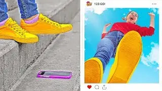 Fun and Creative Photo Ideas for Girls | DIY Instagram Photo Hacks and Tricks by 123 GO!