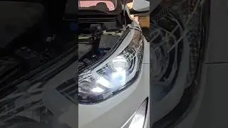 Записывайся на замену линз на Хендай Элантра 89198936446 #ретрофит #автосвет