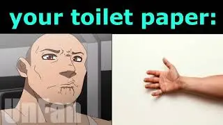 The Rock React to Toilet Paper | 2D Animation Meme