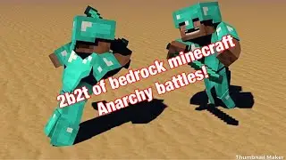 WHAT BATTLES ARE LIKE ON AN ANARCHY SERVER( the 2b2t of bedrock edition Minecraft)