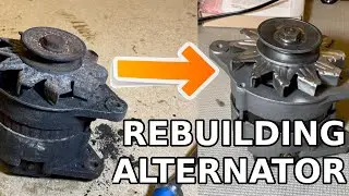 Datsun 240Z L24 Engine Rebuild Ep. 9 - Rebuilding Alternator