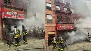 FDNY/NYPD - Audio + Vids - Barricaded Man sets fire in Building  - Bklyn All Hands Box 0997 - 8/8/24