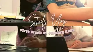 Study Vlog | First Week of January 2022 #studyvlogseries