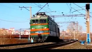ВЛ10-1871(ТЧ-12 Тайга) и обнаглевшее школоло на перегоне