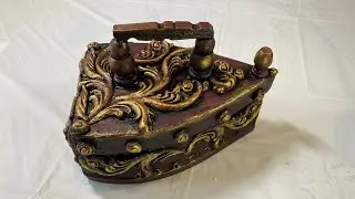DIY vintage jewelry box with card board | cardboard crafts