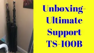 Unboxing ultimate Support TS 100B Speaker Stands