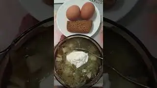 СКРОМНЫЙ ПП ОБЕД || ПОСТНЫЕ ЩИ СО СМЕТАНОЙ И ЯЙЦА ВСМЯТКУ