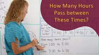 How many hours pass between these times (1st/2nd grade math lesson)