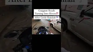 Gurgaon roads after rainfall