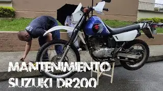 Suzuki DR200/ Cambio de Aceite de Barras y Mantenimiento a los frenos/Rueda seguro en tu consentida.