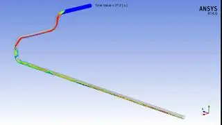 CFD Water Flow in Pipe, VOF, Multi-phase, Adhesive wall, ANSYS FLUENT 19.0