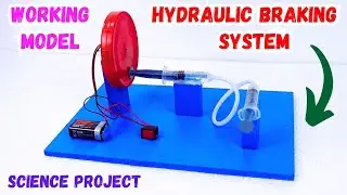 Inspire Award Science Project | How to Make Hydraulic Braking System Working Model for Exhibition