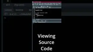 Source Code in R Functions