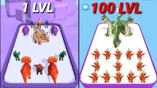Merge Master Game -Merge Master Monster Fusion-Elden Warrior-Blue Monster-Dinosaur Mod-(Max Level)