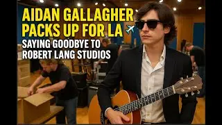 Aidan Gallagher packing up @ Robert Lang Studios to take a break for moving & UA press junket in LA!