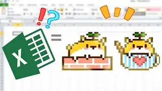 [PixelArt] Learn How To Draw Cute Shibas In Excel Step By Step!