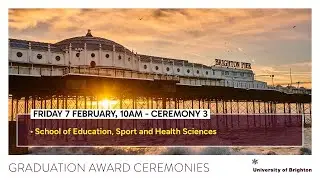 Winter Graduation 2025 | Ceremony 3 | School of Education, Sport and Health Sciences