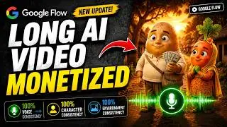 I Created a Long AI Video using Google Flow 100% Voice Consistency | Insane Results