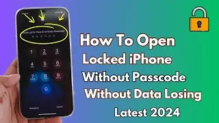 How To Open Passcode Locked iPhone ! Unlock Lock iPhone Without Compuer Without Apple iD Or Passcode