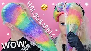 I tried the Holo/Prism hair trend.... again. AND IT LOOKS SO GOOD!!!
