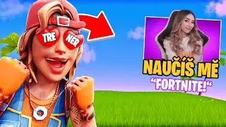 NAUČÍ HRÁT FORTNITE TRENÉR HOLKU❤️ FORTNITE...?