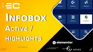 Infobox Grid Active/Highlights Widget in Elementor | EC Addons Elementor Tutorial