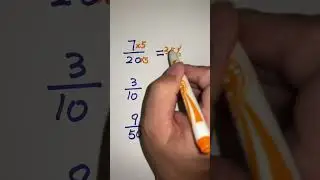 Converting Fractions to percents | Fraction to percentage 
