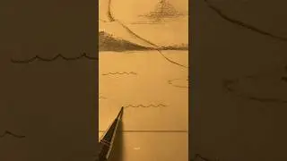 U just finished drawing a beautiful view but adding this type of water details… #shortd