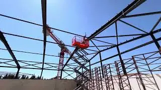 Çelik çatı imalatından kesit