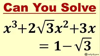 Solving Cubic Equation with Incredible Substitution