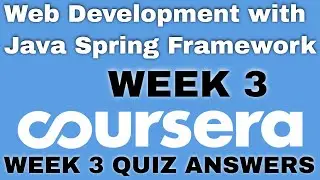 Web Development with Java Spring Framework week 3 coursera quiz answers | Web Development Coursera