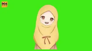 Animasi Muslimah Bicara | Green Screen